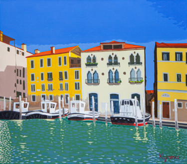 Картина под названием "San Basilio, Port o…" - Ivan Klymenko, Подлинное произведение искусства, Масло