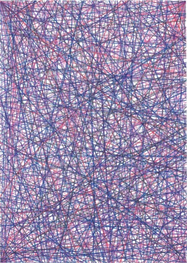 Рисунок под названием "Impulse | Number 55" - Ivan Klymenko, Подлинное произведение искусства, Цветные карандаши