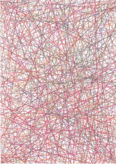 Рисунок под названием "Impulse | Number 58" - Ivan Klymenko, Подлинное произведение искусства, Цветные карандаши