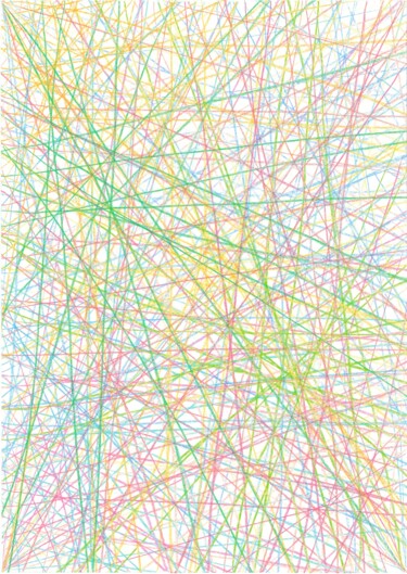 Рисунок под названием "Impulse | Number 59" - Ivan Klymenko, Подлинное произведение искусства, Цветные карандаши