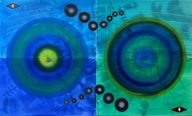 Peinture intitulée "Master Circles" par Ivan Meruvan, Œuvre d'art originale, Huile