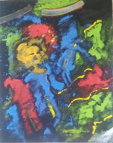 Painting titled "Abimes" by Ivann Deweare Lindor, Original Artwork, Acrylic
