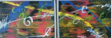 Painting titled "Variation vibratoire" by Ivann Deweare Lindor, Original Artwork, Acrylic