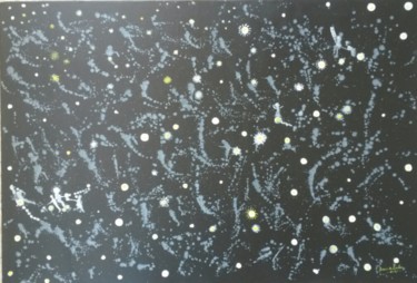 Peinture intitulée "Constellations" par Ivann Deweare Lindor, Œuvre d'art originale, Acrylique