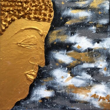 Painting titled "The Buddha Universe" by Ivanna Mois, Original Artwork, Acrylic