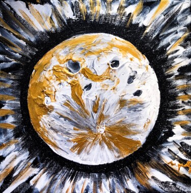 Painting titled "Moonlight" by Ivanna Mois, Original Artwork, Acrylic