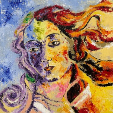 Картина под названием "VENUS" - Ivanna Manzur, Подлинное произведение искусства, Акрил Установлен на Деревянная рама для нос…