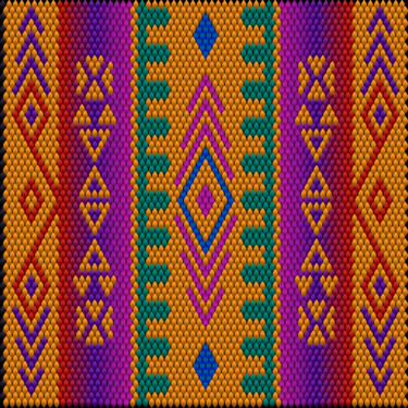 Arte digital titulada "Ethnic ornament  in…" por Ihor Ivanov, Obra de arte original, Trabajo Digital 2D