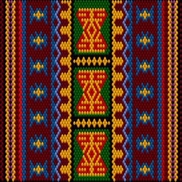 Arte digitale intitolato "Ethnic ornament  in…" da Ihor Ivanov, Opera d'arte originale, Pittura digitale