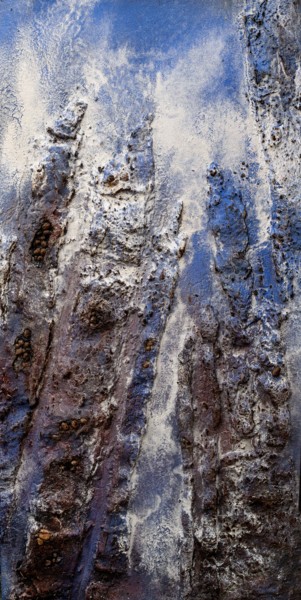 제목이 "Contrasti Materici-…"인 미술작품 Ivano Pardi로, 원작, 아크릴 나무 들것 프레임에 장착됨