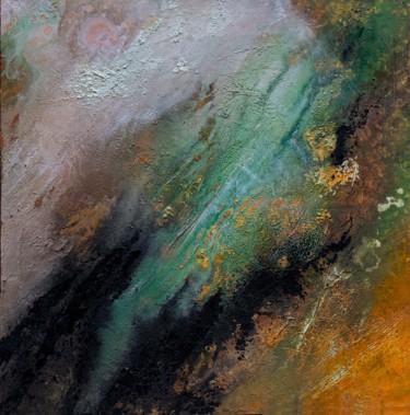Pittura intitolato "Nuove Terre" da Ivano Pardi, Opera d'arte originale, Olio Montato su Telaio per barella in legno