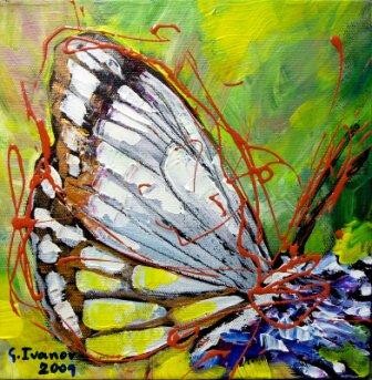 Painting titled "Butterfly III" by Ivanov, Original Artwork