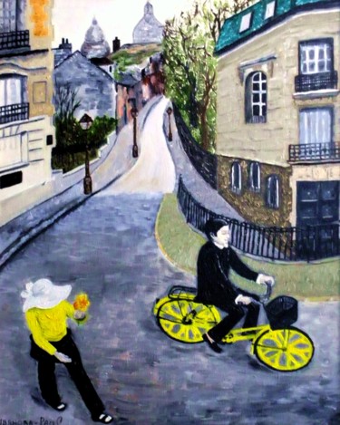 Painting titled "Urban loneliness" by Svetlana Ivanova, Original Artwork, Oil