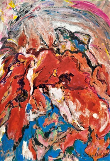 Malerei mit dem Titel "Fire Garden" von Svetlana Ivanova, Original-Kunstwerk, Acryl