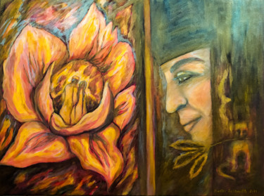 Schilderij getiteld "A blessing for love" door Svetlana Ivanova, Origineel Kunstwerk, Olie