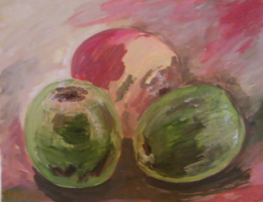 Картина под названием "Apples" - Svetlana Ivanova, Подлинное произведение искусства, Масло
