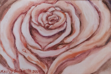 Painting titled "Rose" by Svetlana Ivanova, Original Artwork, Oil