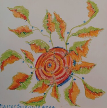 Картина под названием "Paradise flowers2" - Svetlana Ivanova, Подлинное произведение искусства, Пастель