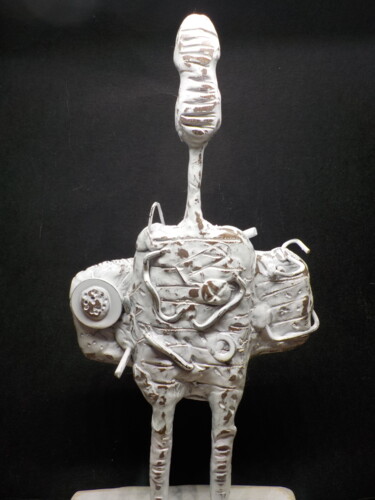 Sculpture titled "Pastore" by Ivan Zucconelli, Original Artwork, Polymer clay