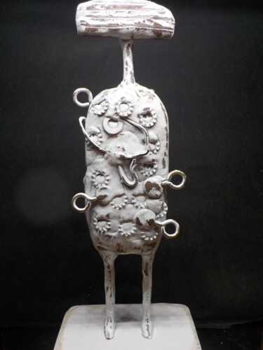 Sculpture titled "Man1" by Ivan Zucconelli, Original Artwork, Polymer clay