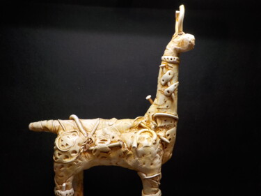 Sculpture titled "Cavallo" by Ivan Zucconelli, Original Artwork, Polymer clay
