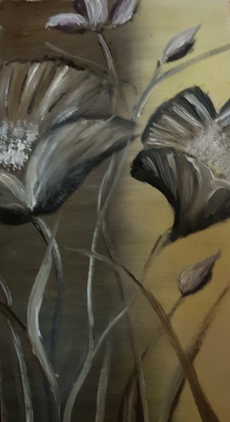 Картина под названием "Poppies" - Ivelina Hrytsylo, Подлинное произведение искусства, Масло