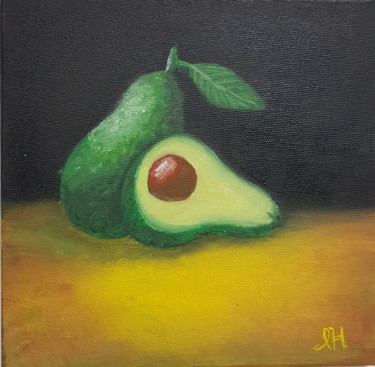 Painting titled "Avocado" by Ivelina Hrytsylo, Original Artwork, Oil