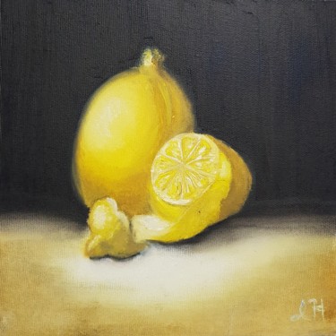 Pittura intitolato "Lemon" da Ivelina Hrytsylo, Opera d'arte originale, Olio