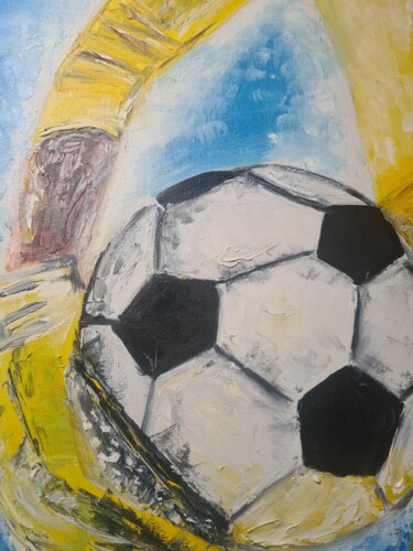 Pintura titulada "Goalkeeper" por Ivelina Hrytsylo, Obra de arte original, Oleo