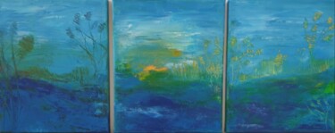 Peinture intitulée "3 Set Painting Flui…" par Iveta Zaharova (Kārkla), Œuvre d'art originale, Acrylique