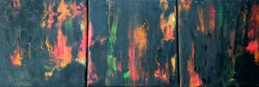 Картина под названием "3 Set Painting Flui…" - Iveta Zaharova (Kārkla), Подлинное произведение искусства, Акрил
