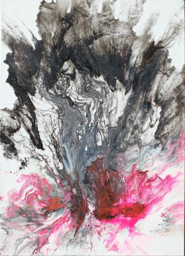 Peinture intitulée "Fluid Original Pain…" par Iveta Zaharova (Kārkla), Œuvre d'art originale, Acrylique