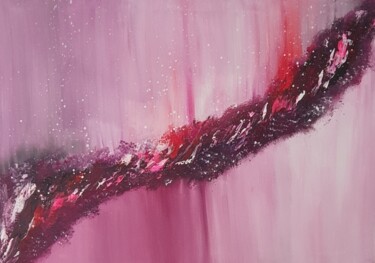 Картина под названием "Lilla Abstract Orig…" - Iveta Zaharova (Kārkla), Подлинное произведение искусства, Акрил