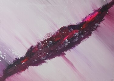 Peinture intitulée "Pink Lilla Abstract…" par Iveta Zaharova (Kārkla), Œuvre d'art originale, Acrylique