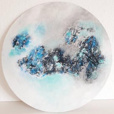 Pintura titulada "Round abstract orig…" por Iveta Zaharova (Kārkla), Obra de arte original, Acrílico