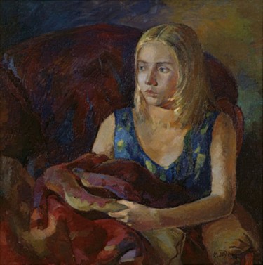 Картина под названием "Портрет дочери" - Ivetta/, Подлинное произведение искусства