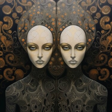 Arts numériques intitulée "Égale à moi-même" par Iviha Deidi, Œuvre d'art originale, Peinture numérique