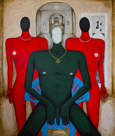 Malerei mit dem Titel "Gemini" von Iv Nenashev, Original-Kunstwerk, Acryl