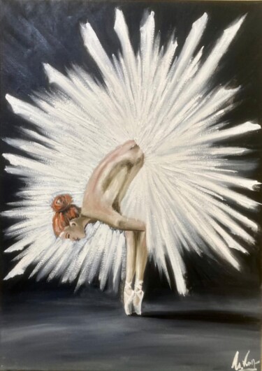 Malarstwo zatytułowany „«Балерина»” autorstwa Ивонна Каракушьян (АРАКВИ), Oryginalna praca, Olej
