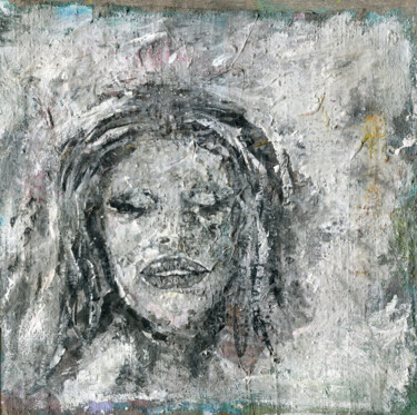 Painting titled "ZIMA" by Bi, Original Artwork, Acrylic