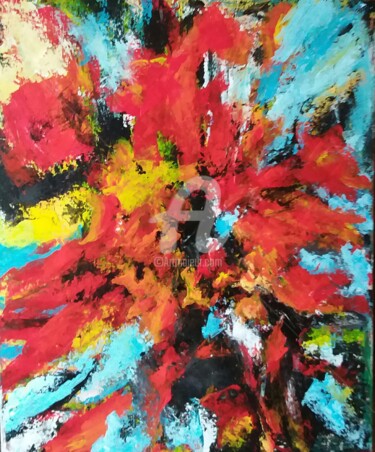 Painting titled "Divagations" by Is, Original Artwork, Acrylic