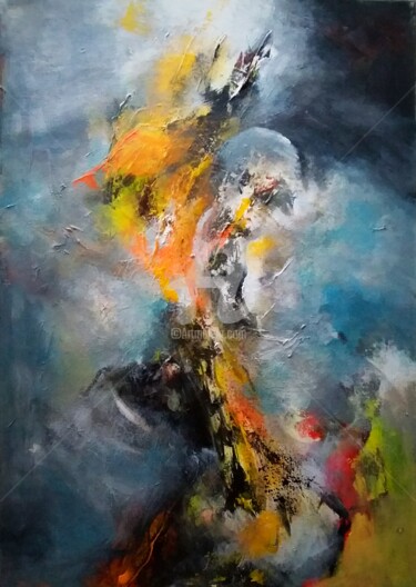 Pittura intitolato "Abstract 21" da Is, Opera d'arte originale, Acrilico