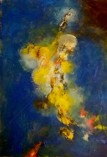 Peinture intitulée "Orly Abstract 2" par Is, Œuvre d'art originale, Acrylique