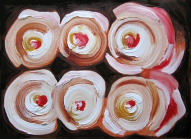 Картина под названием "English Roses" - Ixygon, Подлинное произведение искусства