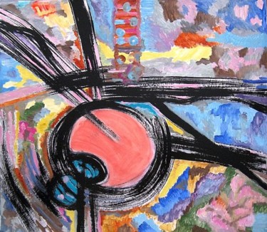 Картина под названием "Stairway To Heaven.…" - Ixygon, Подлинное произведение искусства, Масло