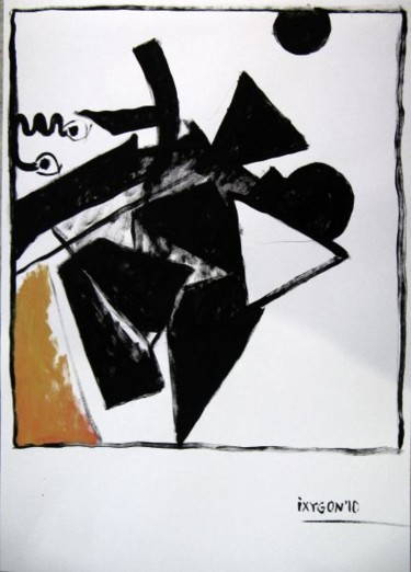 Рисунок под названием "Abstract" - Ixygon, Подлинное произведение искусства, Другой