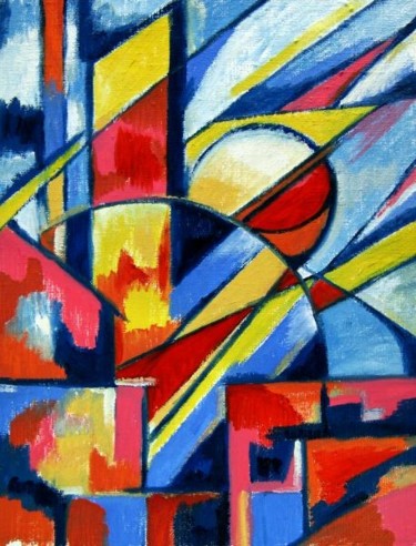 Картина под названием "Suprematism" - Ixygon, Подлинное произведение искусства, Масло
