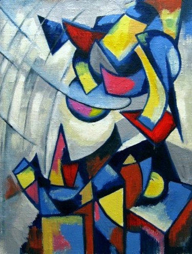 Картина под названием "Suprematism" - Ixygon, Подлинное произведение искусства, Масло