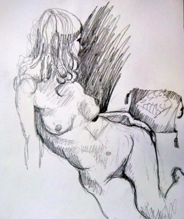 Рисунок под названием "nude" - Ixygon, Подлинное произведение искусства