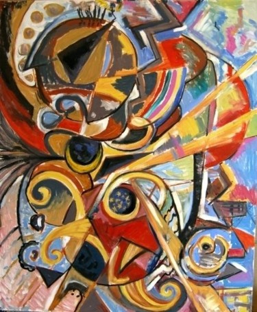 Картина под названием "Day after Night, 11…" - Ixygon, Подлинное произведение искусства, Масло